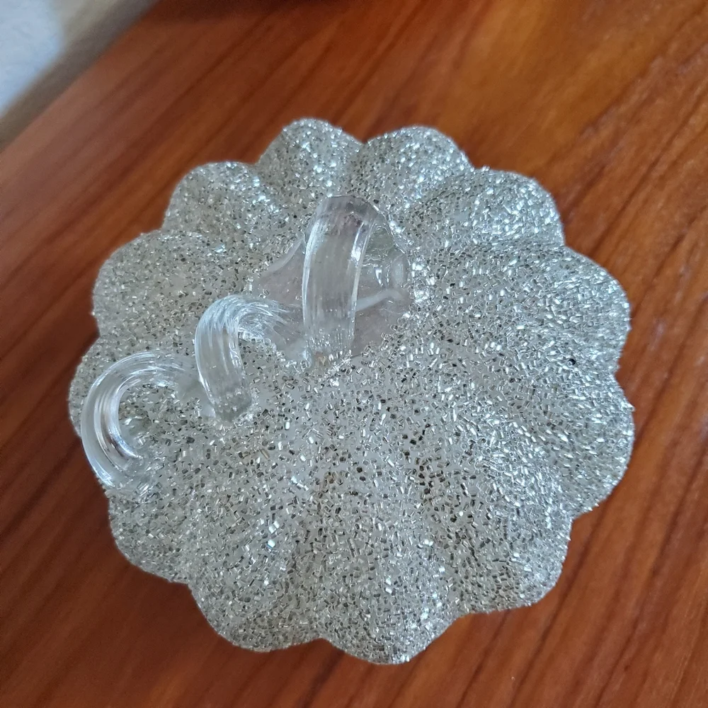 Z Gallerie Glittering Sequin Bead Glass Pumpkin Bella 7